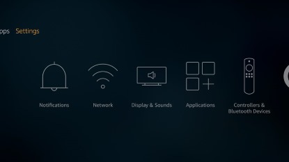 Amazon Fire Settings Page